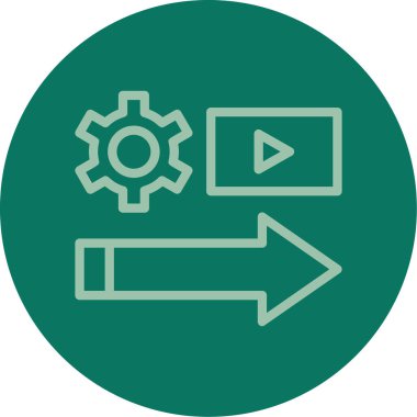 Simgeyi ayarlamanın vektör illüstrasyonu