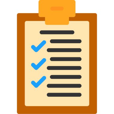 Liste. Web simgesi basit illüstrasyon