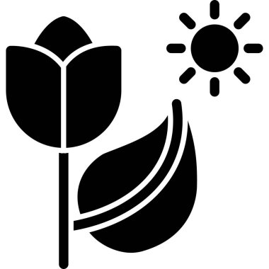 Bir bitkinin vektör illüstrasyonu