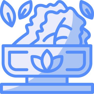 Yemek. Web simgesi basit illüstrasyon