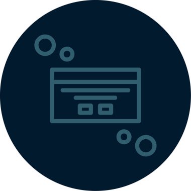 tarayıcı simgesi vektör illüstrasyonu