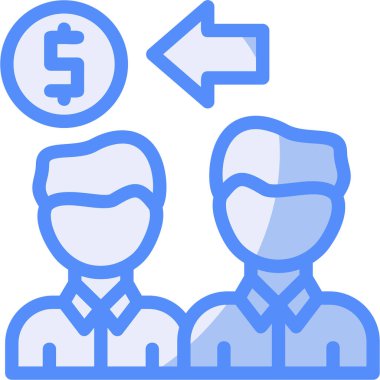 Para için. Web simgesi basit illüstrasyon