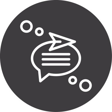 Sohbet simgesi, vektör çizimi