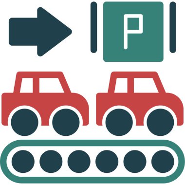 park simgesi vektör illüstrasyonu