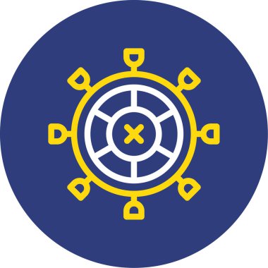 Pusula. Web simgesi basit illüstrasyon