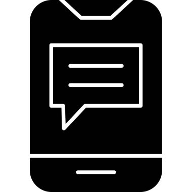 ileti ikonu vektör illüstrasyonu