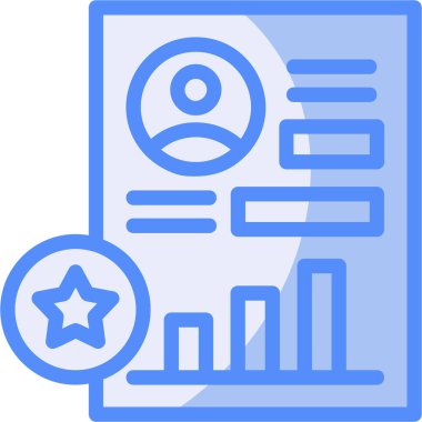 analitik iş grafiği simgesi - taslak biçimi