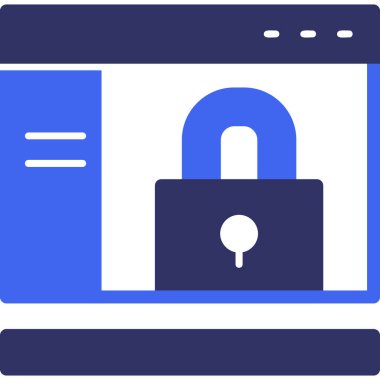 veri koruma kilidi simgesi - taslak biçimi