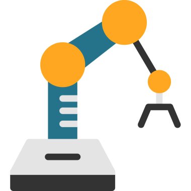 Robot kol ikonu. vektör illüstrasyonu.