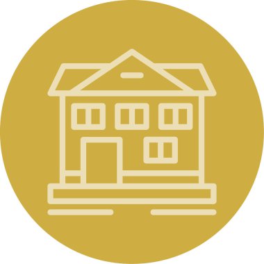 Ev. Web simgesi basit illüstrasyon