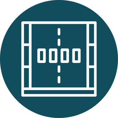 Yol simgesi vektör illüstrasyonu