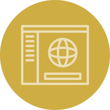 Seo simgesinin vektör illüstrasyonu