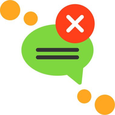 Sohbet simgesi vektör illüstrasyonu