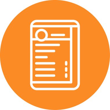 Belge simgesinin vektör illüstrasyonu