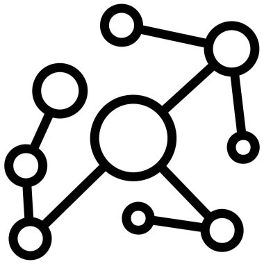 veri paylaşım veri simgesi ana hat biçiminde