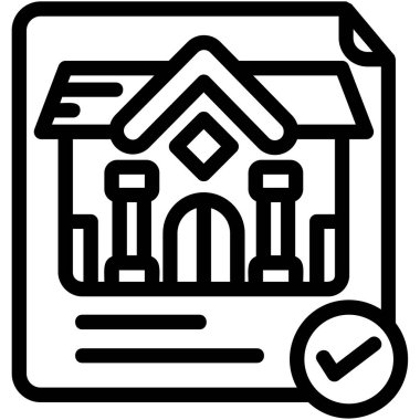 ev inşa simgesi ana hatları biçiminde