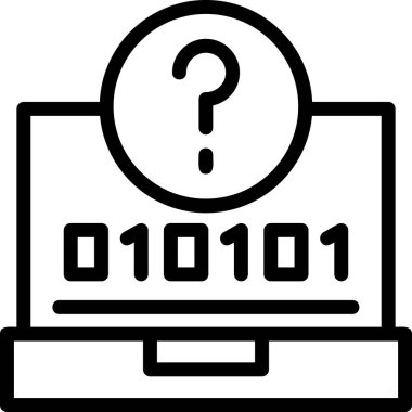 Veri analizi vektör satırı simgesi