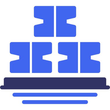 Bina. Web simgesi basit illüstrasyon