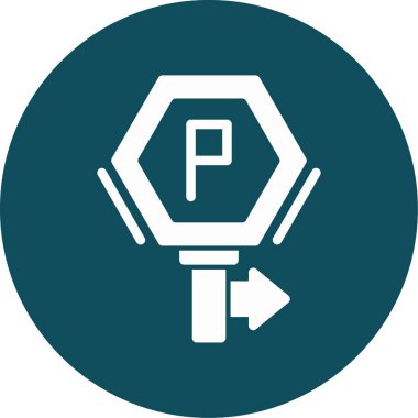 park simgesi vektör illüstrasyonu