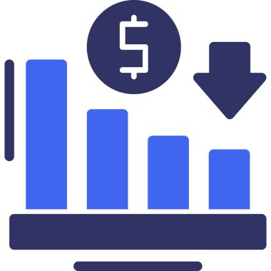 ticari büyüme grafiği simgesi - özet biçimi
