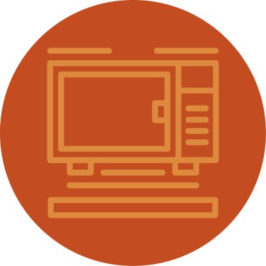 Bir bilgisayarın vektör illüstrasyonu