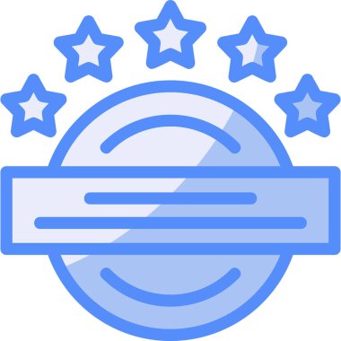 Ödül madalyası simgesi dolu taslak biçiminde