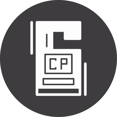 Basit vektör simgesi, gazete illüstrasyonu