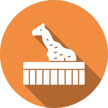 Zürafa ikonu vektör illüstrasyonu