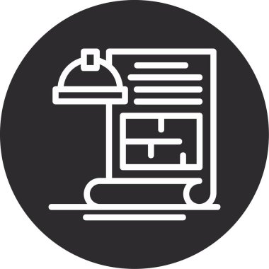 gazete simgesi vektör illüstrasyonu