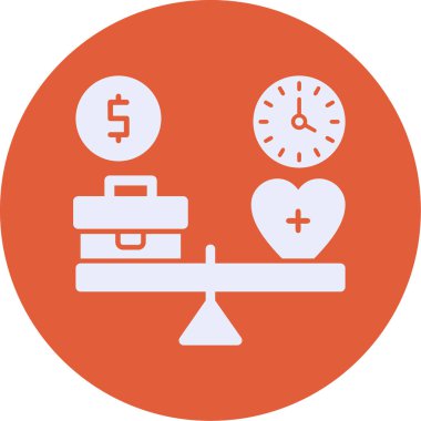 İş ve finans simgesinin vektör illüstrasyonu