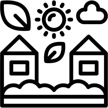 Güneş. Web simgesi basit tasarım