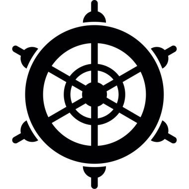 Gemi simgesi. vektör illüstrasyonu.