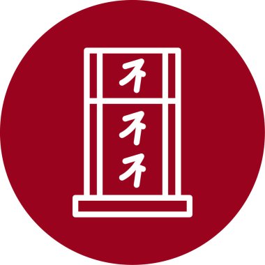 Çince bir pencerenin vektör illüstrasyonu