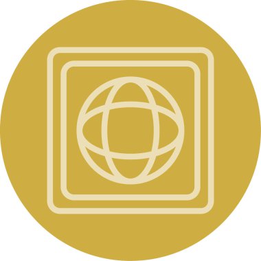 Eşsiz Dünya Vektör Satırı Simgesi