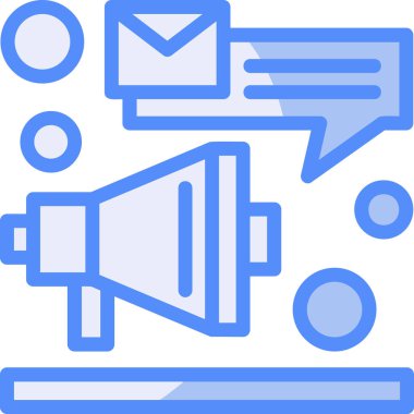 ileti ikonu vektör illüstrasyonu