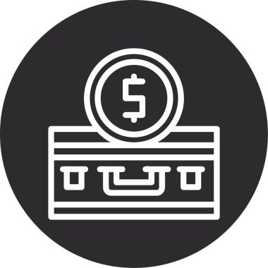 Para simgesinin vektör illüstrasyonu