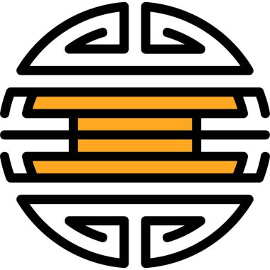 Yemek. Web simgesi basit illüstrasyon