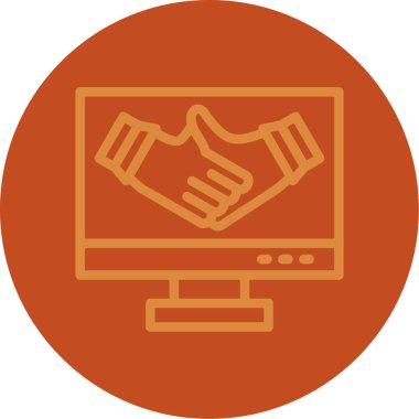 Dizüstü bilgisayar simgesi vektör çizimi