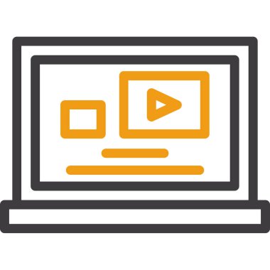 bilgisayar simgesi vektör illüstrasyonu