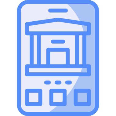 yapı evi simgesini ana hatlarıyla doldurma