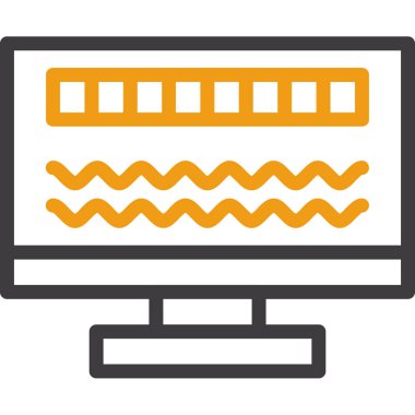 Masaüstü bilgisayarı olan bir bilgisayar monitörü