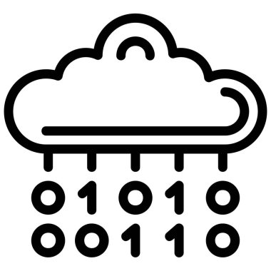 Yağmur havası. Web simgesi