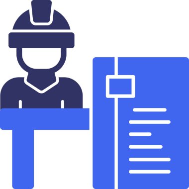 Mühendis miğferi simgesi - taslak biçimi