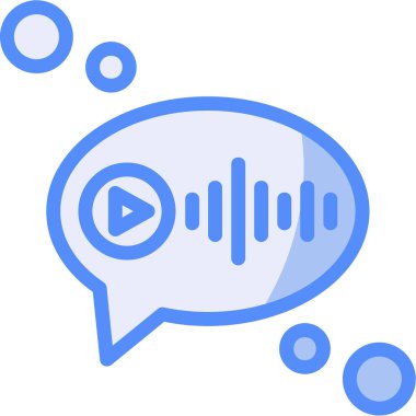 Konuşmacı. Web simgesi basit illüstrasyon