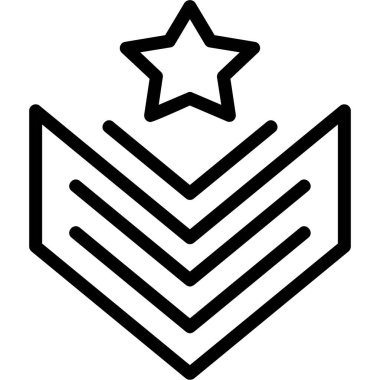 Yıldız ödülü ikonu. Web için vektör sembolünün özet çizimi