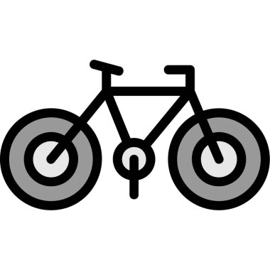 Bisiklet. Web simgesi basit illüstrasyon