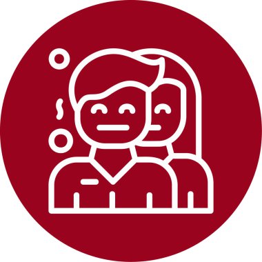 Maske simgesi olan bir adamın vektör çizimi