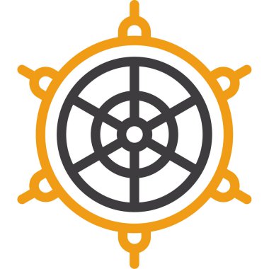 Gemi tekeri. Basit illüstrasyon