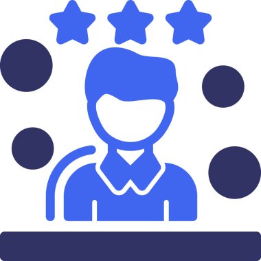 Müşteri derecelendirme. Basit illüstrasyon