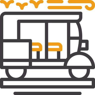 bus simgesi vektör illüstrasyonu